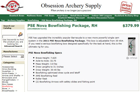 PSE Nova Bowfishing PSE Nova Bowfishing