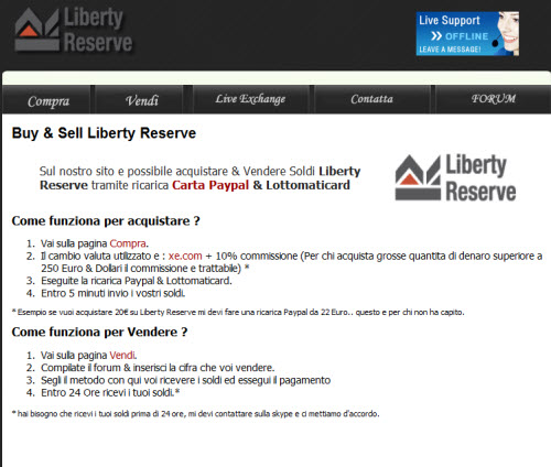 liberty reserve e-currency trading