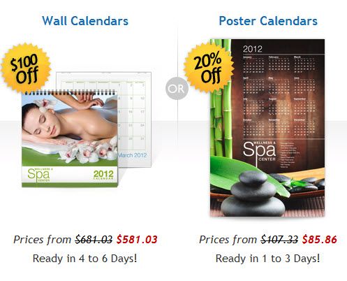 Custom wall calendars