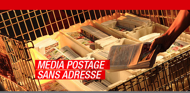 Média Postage sans adresse inscrit sur les pages