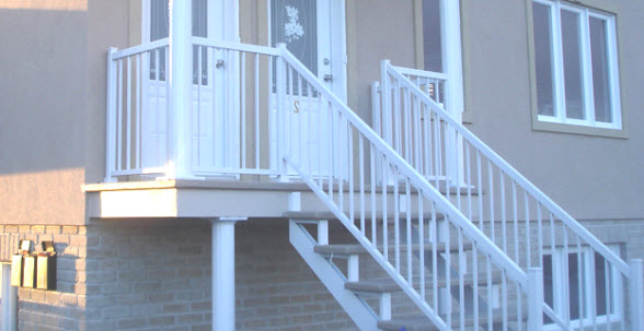 Rampe de balcon en fibre de glace