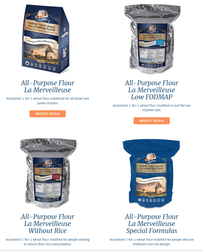 Low FODMAP and gluten free flours Canada Store