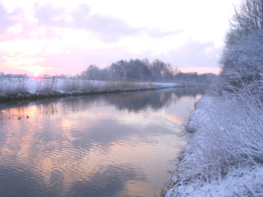 Winter river white